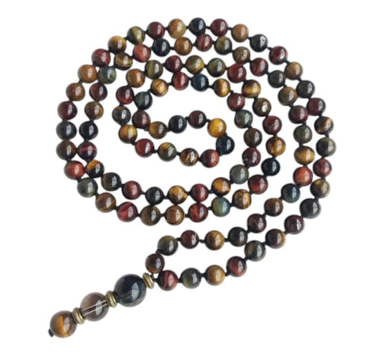 Japa Mala  Ojo de Tigre, Ojo de Halcón y Ojo de Buey